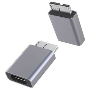 OTG MICRO B USB 3.0 Adapter Dataoverdracht Adaptador Type C Vrouw naar Micro B Male HDD SSD SATA -converter voor harde schijfschijf