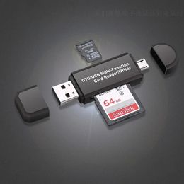 OTG Micro SD -kaartlezer USB 2.0 Card Reader 2.0 voor USB Micro Adapter Flash Drive Smart Memory Card Reader Gadgets Para -laptop