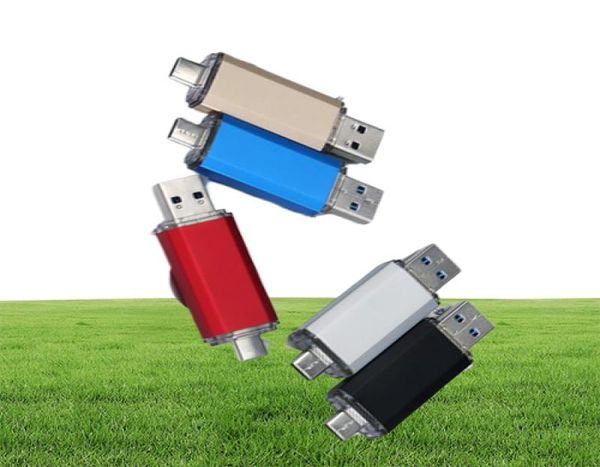 Unidad USB OTG tipo C Pen Drive 128GB 64GB 32GB 16GB unidad Flash USB 30 Pendrive de alta velocidad para dispositivo TypeC6993347