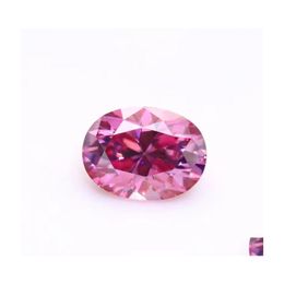 Andere 0,53ct roze kleur vvs1 ovale moissaniet losse stenen uitstekende gesneden diamantpass voor doe -het -zelf sieraden maken ringerher andere andere dro dhrux