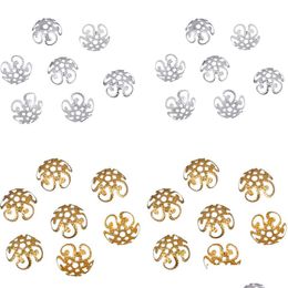 Autre 100 Pcs / 200 Pcs / Lot Haute Qualité Pesca Diy Fleur Creuse En Métal Charmes Perles Caps Pour La Fabrication De Bijoux 10M Drop Delivery F Dhgarden Dh0Pj