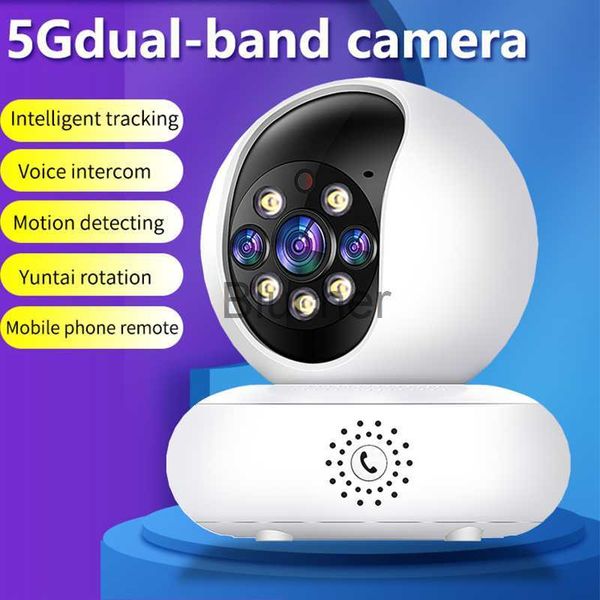 Autre 1080P Double 245G Wifi IP Caméra Smart Home Security Système de vidéosurveillance Suivi de mouvement Interphone vocal Mobile Remote View Baby Monitor x0731