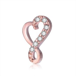 Autres 10 pièces or Rose Infinity Love breloques flottantes personnalisées pour médaillon en verre montre collier Bracelet