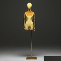 Andere 10 Stijl Gouden Arm Kleur Venster Katoen Vrouwelijke Mannequin Lichaam Stand Xiaitextiles Jurk Vorm Sieraden Flexibele Vrouwen Adjust262M D Dhagn