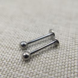 Andere 16g implantaatgrade titanium ASTM F136 Interne draad labret piercing lip tong helix kraakbeen tragus body sieraden