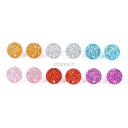 Autres 20pcs 16 mm 925 Boucles d'oreilles à étalons Round Acrylique Helix Cartilage Tragus Lobe Ear Piercing Bijoux Accessoires en gros 240419