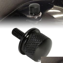 Autre billette de boulon de siège en acier inoxydable noir 2x de haute qualité pour les accessoires de moto Street Glide Drop Del Dhisu