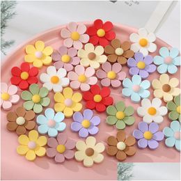 Autres 30 Pcs 30X30Mm Couleur Mixte Fleur Flatback Résine Composants Cabochons Scrapbook Artisanat Diy Embellissements Téléphone Décor Chapeaux Dr Dhibg