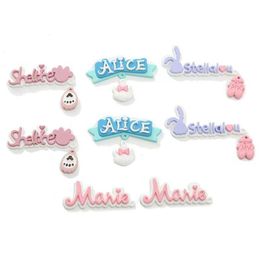 Autres 30 pièces pendentif lettre mixte composants en résine cabochon décoration à dos plat embellissements artisanaux pour scrapbooking accessoires de bricolage Dheho