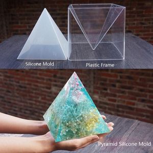 3pcs/2pcs Super Grote DIY Piramide Hars Mal Set Grote Siliconen 3D Piramide Mallen Sieraden Maken Mold Gereedschap Home Decor 15cm/5.9
