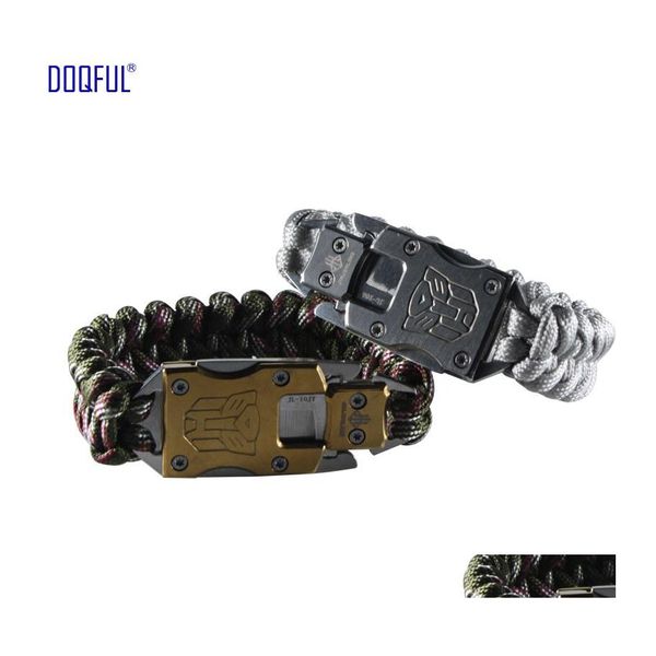 Otros 3 unids / lote Autodefensa Supervivencia Emergencia Seguridad Pulsera Paraguas Cuerda MTI Función Edc Táctico 7 Núcleo Ejército Camuflaje Para Dhbt5