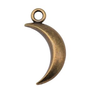 Andere 40 stcs 31x14mm Moon hanger charme voor sieraden maken antieke zilveren kleur halve maan hangers