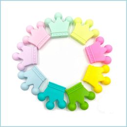 Otras 50 piezas mini cuentas de la corona de alimentos SILE SILE Baby Toy Toy Toy Diy Collar Collar Pacifier