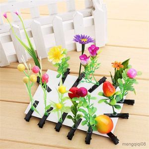 Otros 5 unids/set de pinzas creativas para el pelo de flores de hierba para niñas, horquilla divertida de brotes de soja, accesorios bonitos para el cabello de fiesta para mujeres, tocados