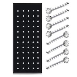 Autre 60 PCS/Lot Mixte 2 MM Punk Strass Nez Anneau Hommes Femmes Dames Piercing Stud Pin Corps Oreille BijouxAutre