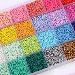 7500 Stuks 2Mm Glazen Rocailles Kits Losse Set Voor Handgemaakte Ketting Armband Accessoires Diy Sieraden Maken Bevindingen Drop Leveren Dhitc