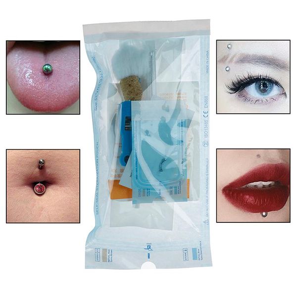 Otros 7 unids/set unidad de paquete de Piercing corporal desechable para herramienta de joyería de labios de pezón de lengua