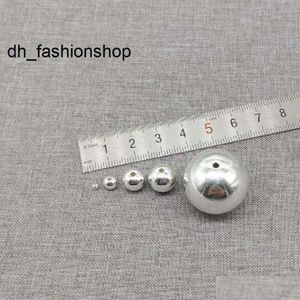 Autre 925 Sterling Sier Plul sans couture Perles à billes rondes 2 mm 2,5 mm m 4 mm 5 mm 6 mm 7 mm 8 mm 9 mm 10 mm 12 mm 14 mm 16 mm 18 mm 20 mm Drop délivre dhukw