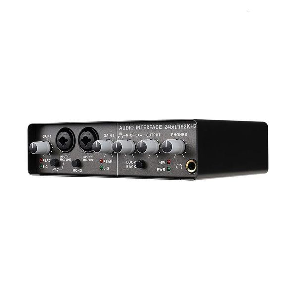 Otros accesorios A/V Teyun Q24 Professional O Sound Card con Monitor Electric Guitar Live Recording para estudio Cantando C DH7Y9