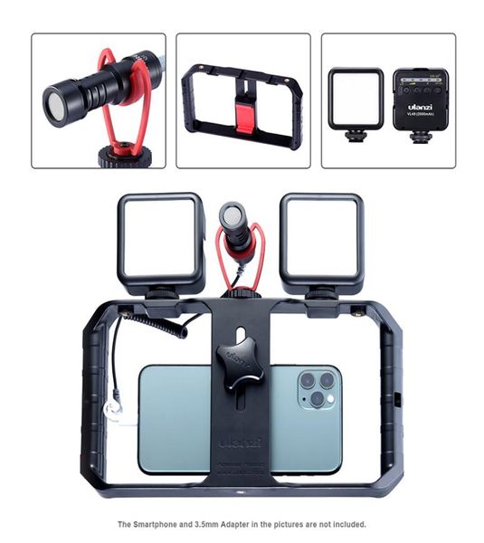 Otros accesorios A V Ulanzi U Rig Pro Smartphone Video Hand Grip Filmmaking Case Estabilizador de teléfono Soporte de trípode de mano para Andro9767605