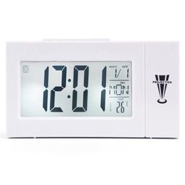 Autres accessoires Horloges Décor Maison Jardin Drop Livraison 2021 1Set Projecteur numérique Alarme FM Radio Horloge Sn Minuterie Affichage LED Wid231g