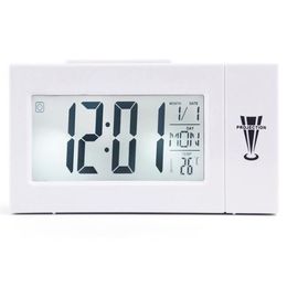 Autres accessoires Horloges Décor Maison Jardin Drop Livraison 2021 1Set Projecteur numérique Alarme FM Radio Horloge Sn Minuterie Affichage LED Wid209w