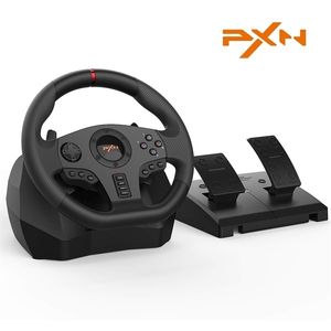 Autres accessoires Volant de jeu PXN V900 Volante PC Racing pour PS3/PS4/Xbox One/Android TV/Switch/Xbox Series S/X Pédales 270°/900° 221105