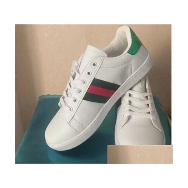 Autres accessoires Trainers Broidered Chaussures hommes Robe de chaussures baskets Designer Casual White Walking Italie Bee Chaussures Platfo Dhmn4
