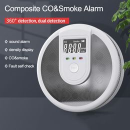 Otros accesorios de alarma 2 en 1 Detector de protección contra incendios de CO y humo Sensor de monóxido de carbono de tipo independiente compuesto para el hogar y la escuela 230830