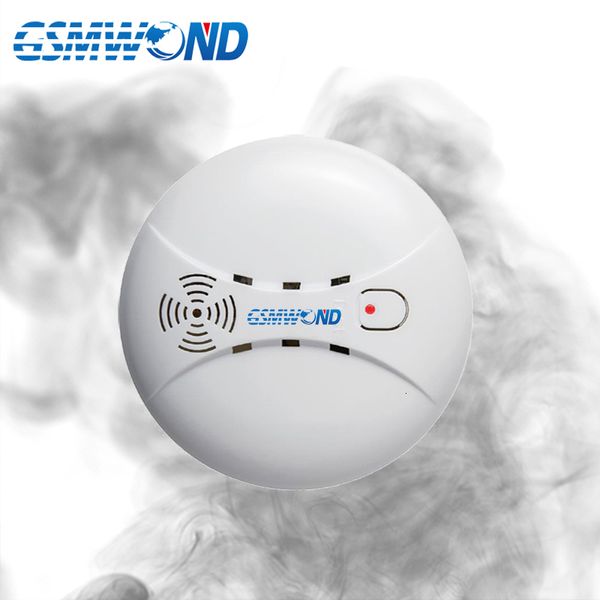 Autres accessoires d'alarme 433 MHz Détecteur de fumée sans fil Cuisine Sécurité Capteur d'incendie Haute sensibilité Son Compatible GSM Smart Home System 230830