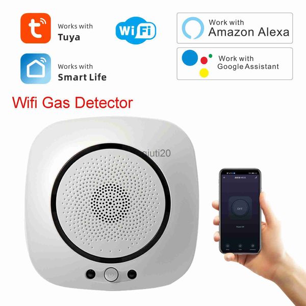 Outros acessórios de alarme Tuya Smart Life Detector de gás sem fio para cozinha LPG Sensor de vazamento de gás natural Smartlife APP Controle Trabalhe com Alexa Assistente do Google x0718