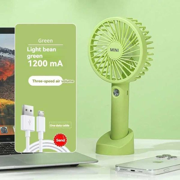 Autres appareils électroménagers 1200mAh Fan de chargement USB portable Mini ventilateur électrique avec dessin animé à 3 vites