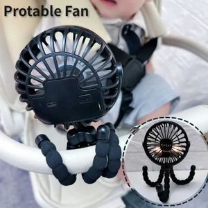 Autres appareils Baby Pousteille de poussetteur Handheld Handheld Rechargeable USB Small Small Fabring Fan Mini ventilation ventilateur silencieux Table à l'extérieur du cou de refroidisseur J0423