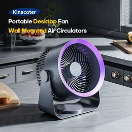 Autres appareils Kinscoter Ventilateur électrique multifonctionnel circulatrice sans fil Portable Ventilation silencieuse ventilateur de bureau