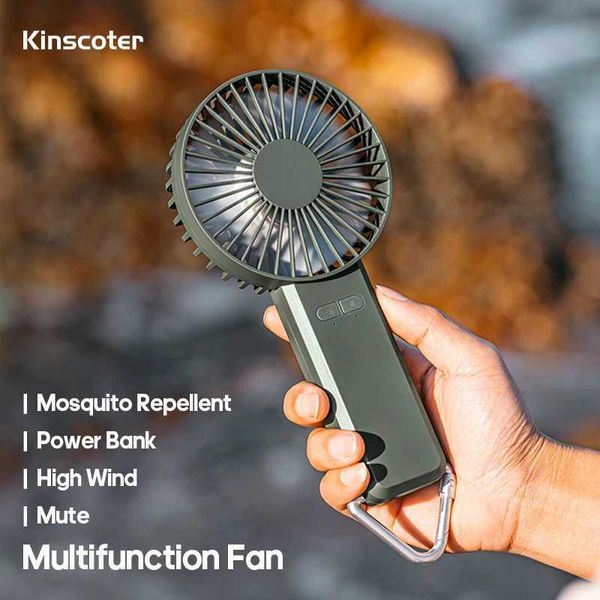 Otros electrodomésticos Nuevo ventilador repelente de mosquitos 4000mAh Carga portátil Ventilador portátil USB Desktop Multifuncional Desanse eléctrico J240423