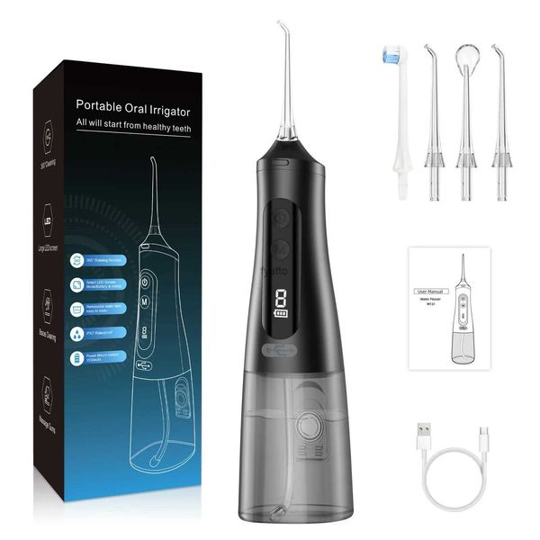 Autres appareils Irrigateur oral réutilisable à base d'eau fil dentaire blanchiment des dents spray dentaire machine de nettoyage oral outils dentaires à impulsion H240322