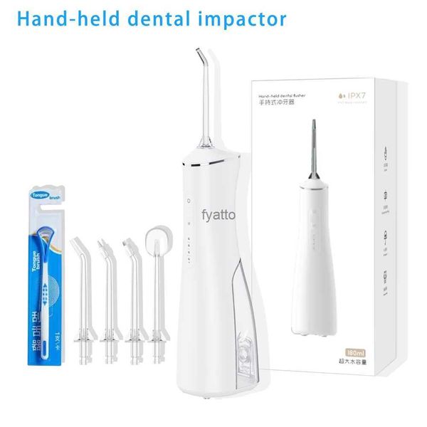 Otros electrodomésticos Irrigador bucal Removedor de sarro Fregadero ajustable de 3 velocidades Boquilla de agua dental portátil 180 ML IPX7 Limpiador dental impermeable H240322