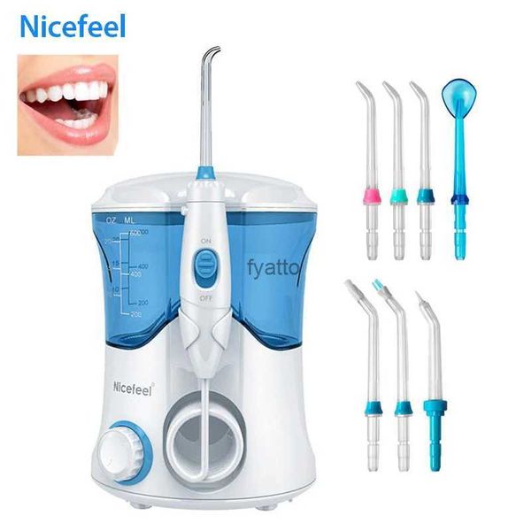 Otros electrodomésticos Blanqueamiento dental 600 ml irrigador oral multifuncional kit de cuidado bucal limpieza dental selección de agua con 7 boquillas H240322