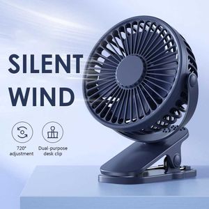 Autres appareils USB MINI Énergie éolienne Fan de pince à main de poche Bureau de charge à 3 vitesses Élève de refroidissement et de ventilation portable Fan J240423 J240423