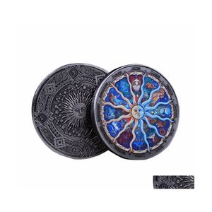 Andere kunst en ambachten 45 mm Colorf Twee Constellations Luck Coin Sun Moon God Bronze Collectibles Metal Souvenirs Geschenken voor Horoscoop DH8CL