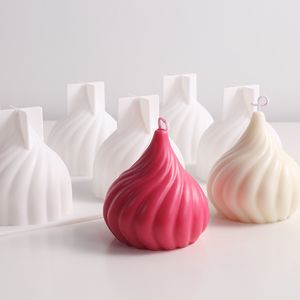 Autres arts et métiers Creative Oignon Tête Bougie Moule Aromathérapie Silicone Cadeau De Vacances Européenne Décoration Bougies Faisant Des Moules 20220905 E3