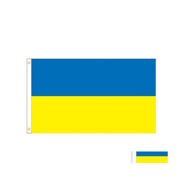 Autres arts et artisanaux personnalisables Ukrainien National Banner Banner Underwar Support de protestation Flags Pray pour l'Ukraine US Stand avec Peac DH975