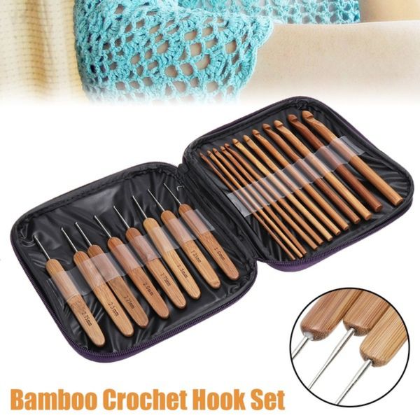 Otras Artes y Oficios Delysia King Bamboo Crochet Hoot Set 230625