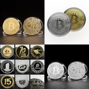 Otras artes y manualidades Juego Monedas conmemorativas Un capítulo de Bitcoin Metal Gold Sier Tooth Fairy Drop Delivery Otllr