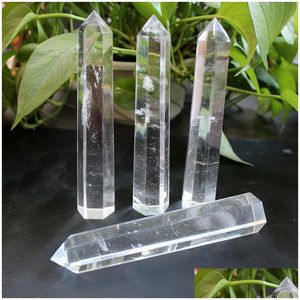 Autres arts et métiers Grand cristal clair naturel Tour de quartz Point Obélisque Baguette de guérison 8,5 cm 16 cm Drop Livraison Home Garden DHPFO