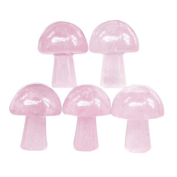 Autres Arts Et Artisanat Mini Cristal Naturel Forme De Champignon Figurine Guérison Pierre Statue Sculpture Décoration De La Maison Rose Quartz D Mxhome Am3Xu