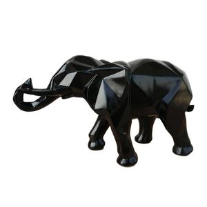 Andere kunsten en ambachten modern abstract gouden olifant standbeeld hars ornament huizendecoratie accessoires geschenken voor Scpture Animal CRA DH0A4
