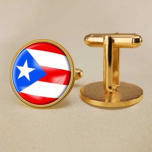 Andere kunsten en ambachten Puerto Rico vlag Cufflinks World Flag Cufflinks Suit knooppak Decoratie voor feest geschenkvaartuigen