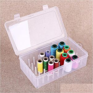 Other Arts And Crafts Sewing Thread Storage Box Spools Bobbin Carrying Case Container Holder Craft Spool Reels Sorting Boxes Organiz Dhsnz