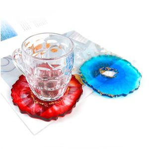 Andere kunst en ambachten glanzende ronde siliconen vormen epoxyhars mallen Coaster Diy Geode Coasters Mold 20220913 E3